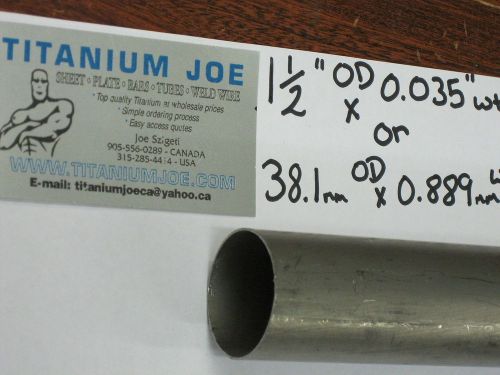 Titanium tubing  3al-2.5v  1.5&#034;od x 0.035&#034; wall x 84&#034; for sale