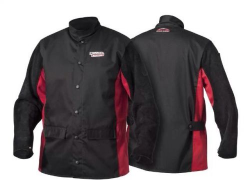 Lincoln shadow split leather sleeved welding jacket xl k2987 for sale