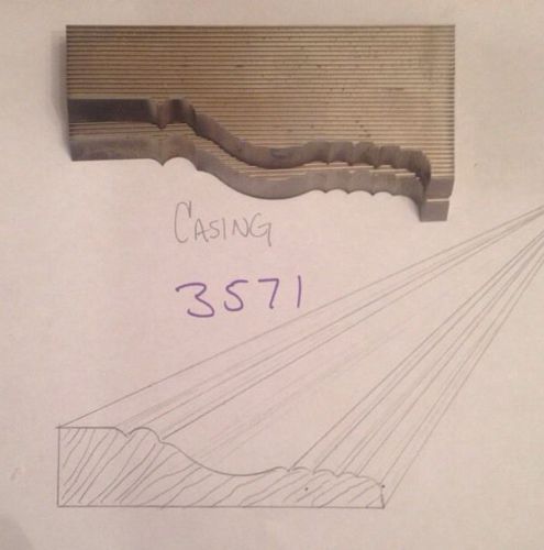 Lot 3571 Casing Moulding Weinig / WKW Corrugated Knives Shaper Moulder