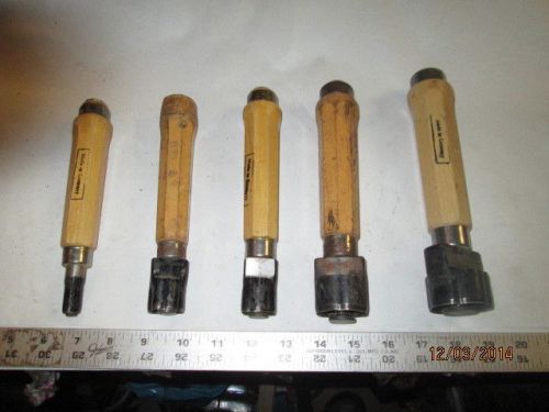 MACHINIST LATHE MILL NICE Lot of Ulima Germany Wood Punch es Chisel Gouge ?
