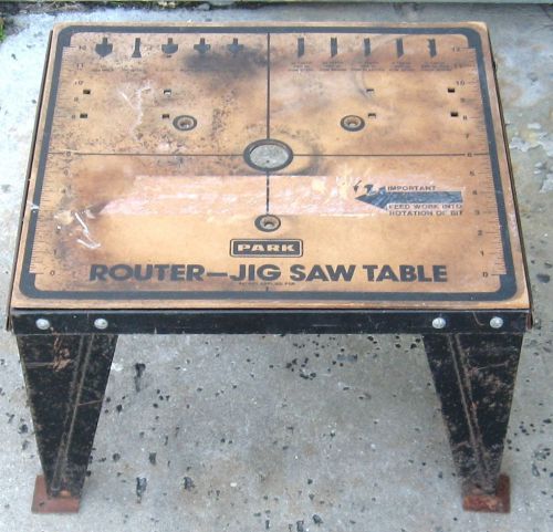 Vintage Park brand Router - Jigsaw table,  - Use Router As A Shaper