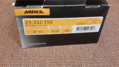 Mirka 23-332-150 Gold 5 in. P150 Grit 100 Pieces Sandpaper