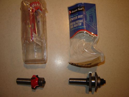 2 new Carbide tipped router bits