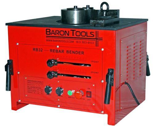 Baron tools 110v electric rebar bender bends up to 1 1/4&#034; rebar 3 year warranty for sale