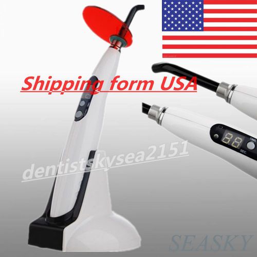 Dental cordless light curing unit led lamp seasky t4 led.b shipping from usa for sale