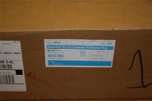 Cardinal Health Conv Bio-Shield Reg. Sterilization Wrap 36&#034; x 36&#034; NEW Box of 250