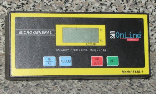 MailMate Micro General 5150-1 UPS Scale DISPLAY