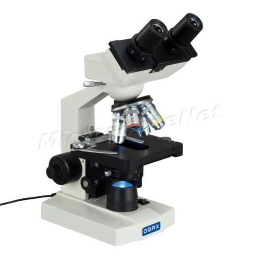 Lab student compound binocular microscope 40x-1000x with led transmitted light for sale