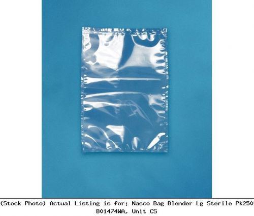 Nasco bag blender lg sterile pk250 b01474wa, unit cs laboratory consumable for sale