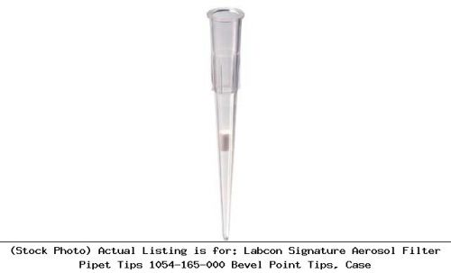 Labcon Signature Aerosol Filter Pipet Tips 1054-165-000 Bevel Point Tips, Case