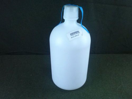 2 gallon heavy plastic bottle with screw cap and rubber stopper new for sale