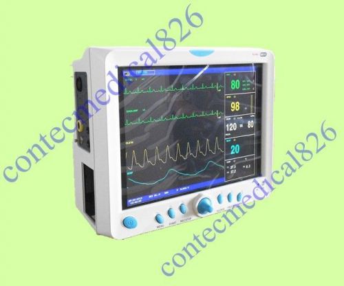 CE FDA ICU CCU vital signs monitor,patient monitor CMS9000 6-Parameters+Printer