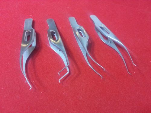 4 PCS ASSORTED EYE MICRO SURGERY SURGICAL OPHTHALMIC COLIBRI FORCEPS INSTRUMENTS