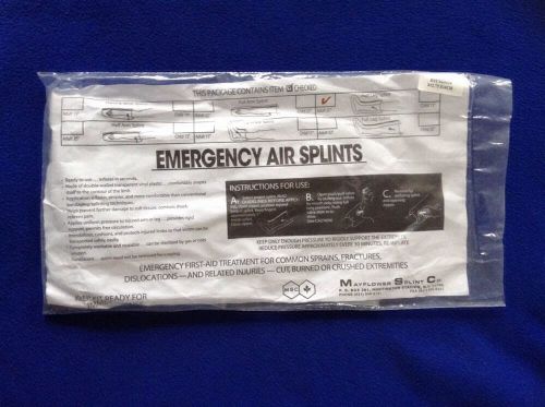 NOS Emergency Air Splint Mayflower Splint Co. Adult 25&#034; Half Leg Leg Splint