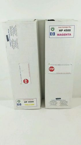 Lot of 2 Remanufactured Toner Cartridge (Yellow, Magenta) for HP 4500
