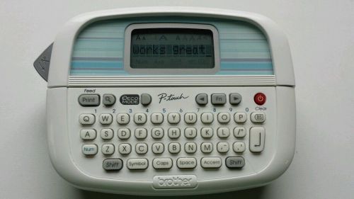 P-Touch PT-90 Brother Label Maker Includes Batteries, 1/2&#034; White Label Cartridge