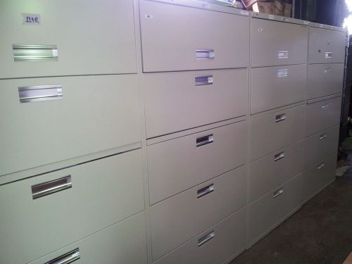 File cabinet lateral hon 685l 5 drawer 36&#034; for sale