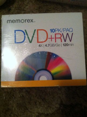10Pk/Paq Memorex Dvd+Rw