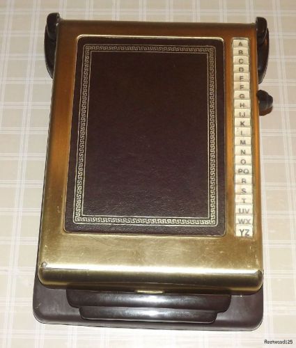 Vintage Bates Cavalier Model Listfinder Secretary Directory Address Book