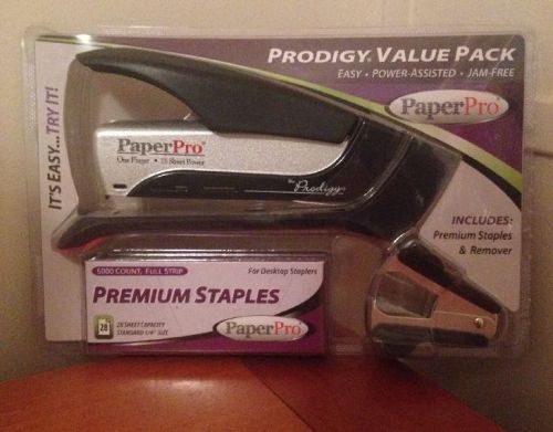 PaperPro Prodigy Value Pack - Includes stapler, premium staples and remover