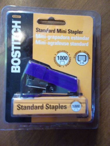 Bostitch standard mini stapler purple new in pkg