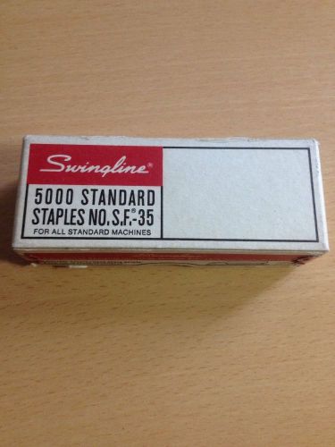VINTAGE NEW SWINGLINE # SF35 STANDARD HEAVY DUTY STAPLES 5000 COUNT MADE IN USA