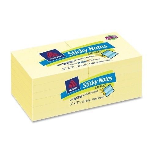 Avery Consumer Products Lay Flat Sticky Note
