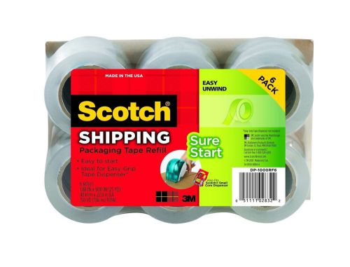 Scotch DP-1000RF6 Packaging Tape, 1.88 Inches x 900 Inches (6-Pack), New