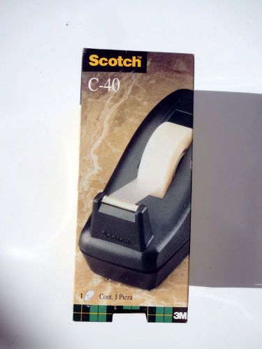 New Scotch 3M C-40 Tape Dispenser  Black