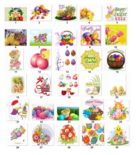 30 personalized return address labels easter (e1) for sale
