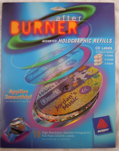 AVERY 8845 AFTER BURNER CD/DVD LABELS, HOLOGRAPHIC REFILLS