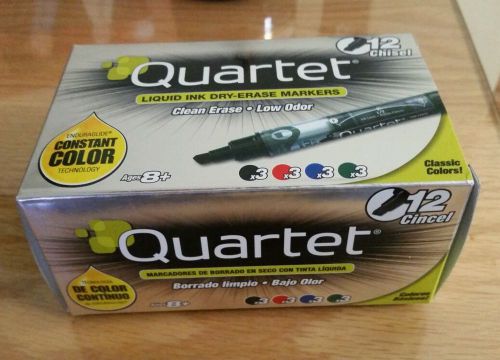Quartet liquid ink  Dry Erase Markers Chisel Tip Assorted Colors 12 Pack