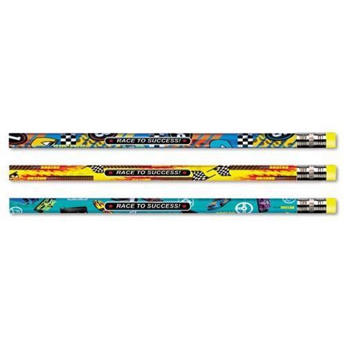 Moon Products 52064B Decorated Pencil, Race To Success!, Hb, 2.1 Mm, Assorted
