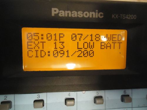 Panasonic KX-ts4200  Corded Phone with 4 Lines Speakerphone Intercom CID Interco