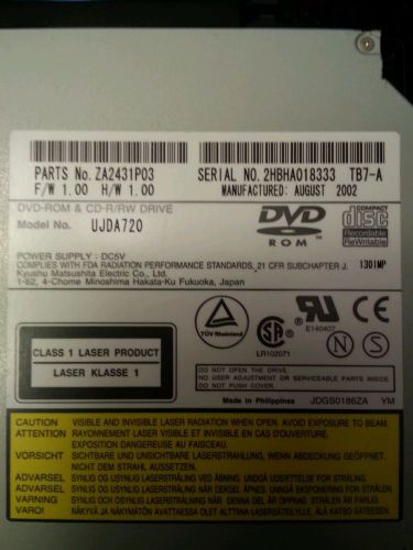 Part no. ZA2431PO3 DVD-CD-R/RW DRIVE- MODEL# UJDA720