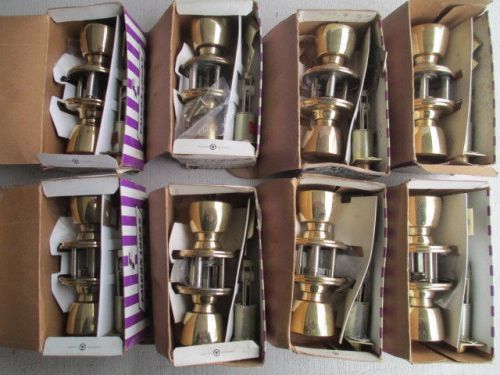 LOT of 8 FALCON PRIVACY LOCKS E331 NEW OLD STOCK Polished Brass Bed/Bath
