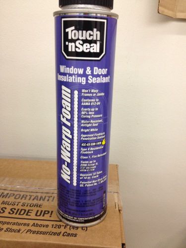 Touch n seal no warp foam 1 case of 12 cans for sale