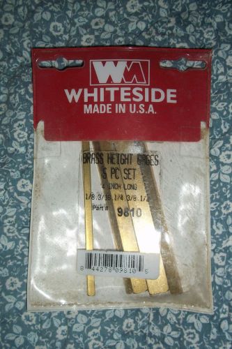 WHITESIDE BRASS HEIGHT GAGES 5 PCS 4 INCH