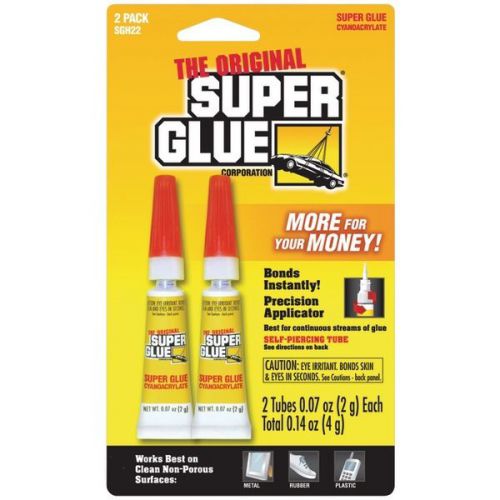 SUPER GLUE SGH22-12 SGH22-48 Super Glue Tubes (Double Pack)
