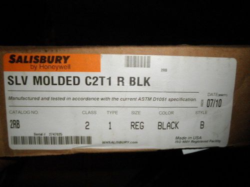 SALISBURY SLV MOLDED C2T1 R BLK 2LB TYPE 2 LARGE BLACK SLEEVE LINEMAN LINEMEN