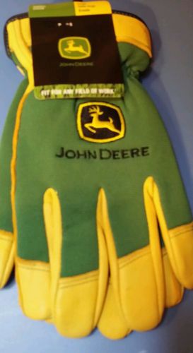 John deere deerskin leather work gloves new w tags for sale