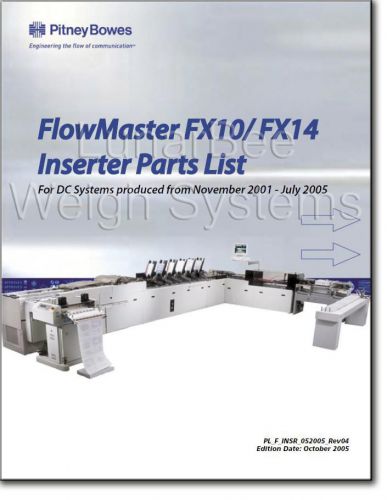 Pitney Bowes FlowMaster FX10 FX14 Inserter Parts Manual