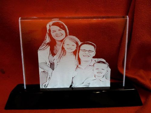 Personalized Lighted Engraved Photo 6x8