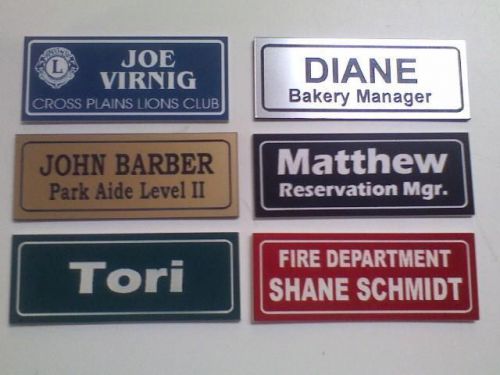 1X3 EMPLOYEE PERSONALIZED NAME TAG ENGRAVED