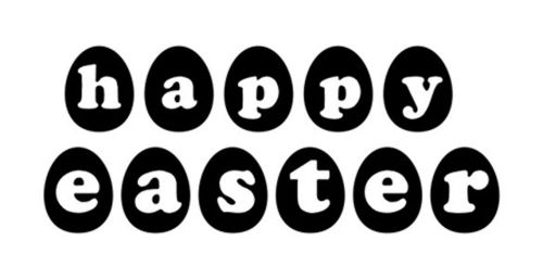 NEW ECO GREEN Xstamper Classix P14 Self Inking Rubber Stamp wishing HAPPY EASTER