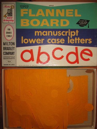 Vintage 1960&#039;s Instructo Manuscript Lower case alphabet letters Flannel unused