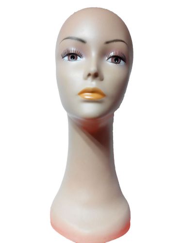 New Woman Mannequins Manikin Head Hats Wig Mould Show Stand Models Coffee Colour