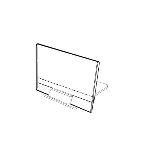 Set of 20 stand alone price label holders with label inserts 2.5“x3.4“ 6.5x8.5cm for sale