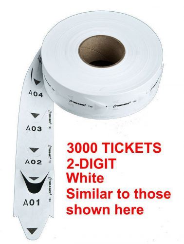 3000 TICKETS Genuine Turn-O-Matic TAKE A NUMBER T80 2 DIGIT TICKETS for D80 SATO