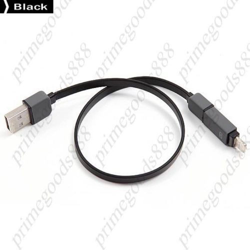 30 cm USB to Micro Lighting Cable 5 Pin to 8 Pin 30cm Adapter Charger Data Black